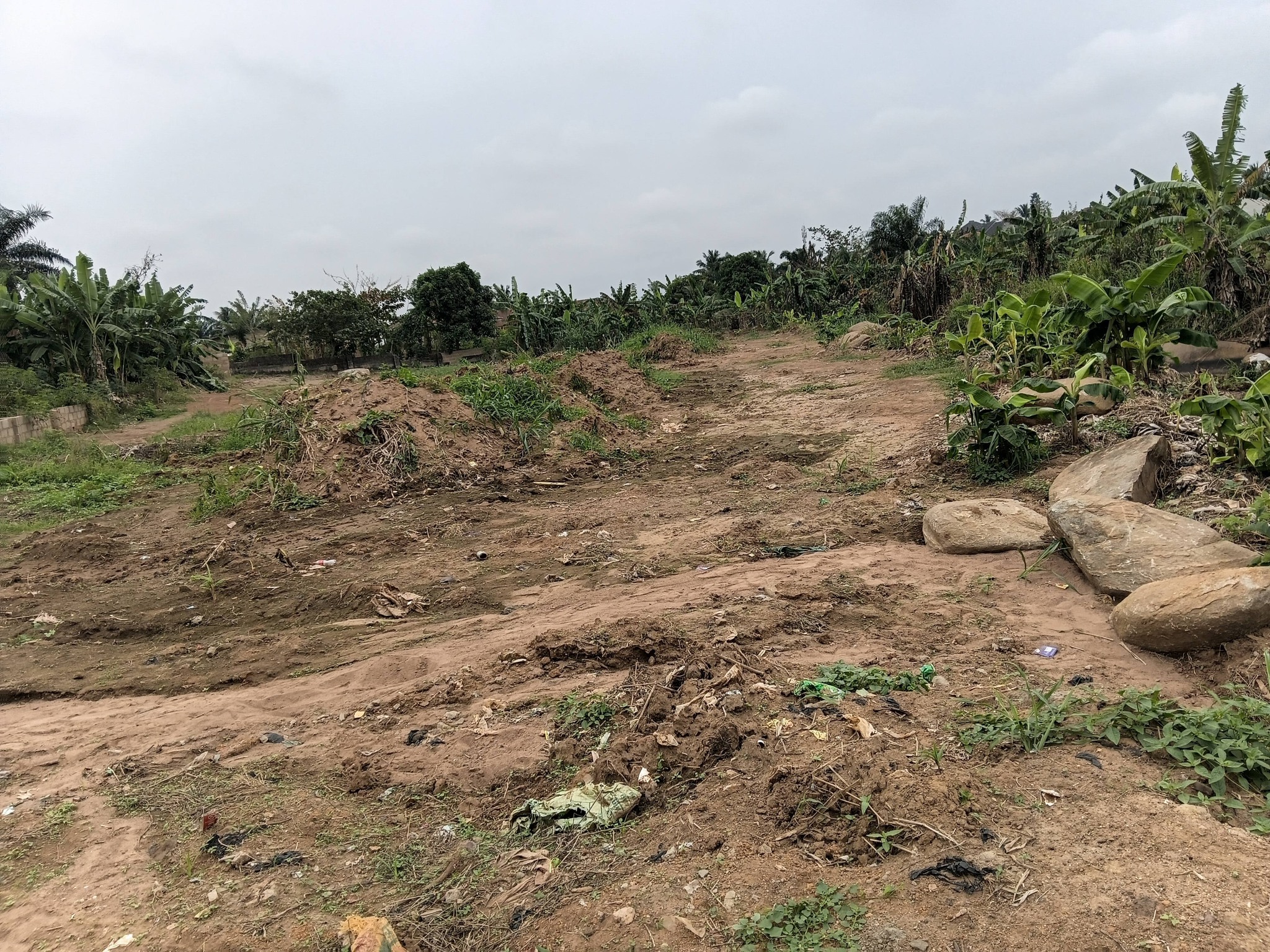 For Sale 4plots of land at High school very close to Unique secondary school. Asking price N25m